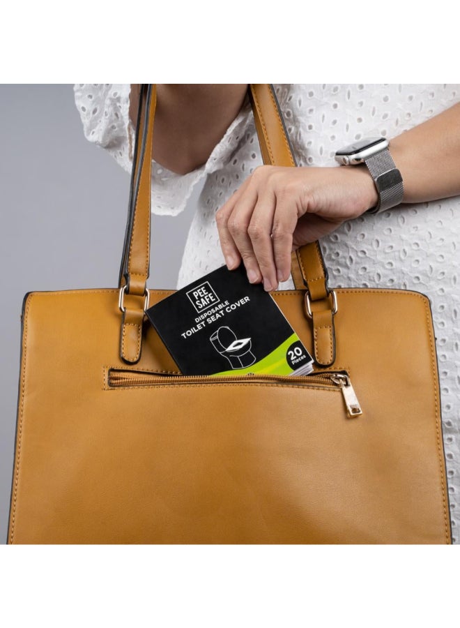 بيساف غطاء مقعد مرحاض ورقي قابل للاستخدام مرة واحدة أبيض 370 × 490 مم، RC360A - Image 2