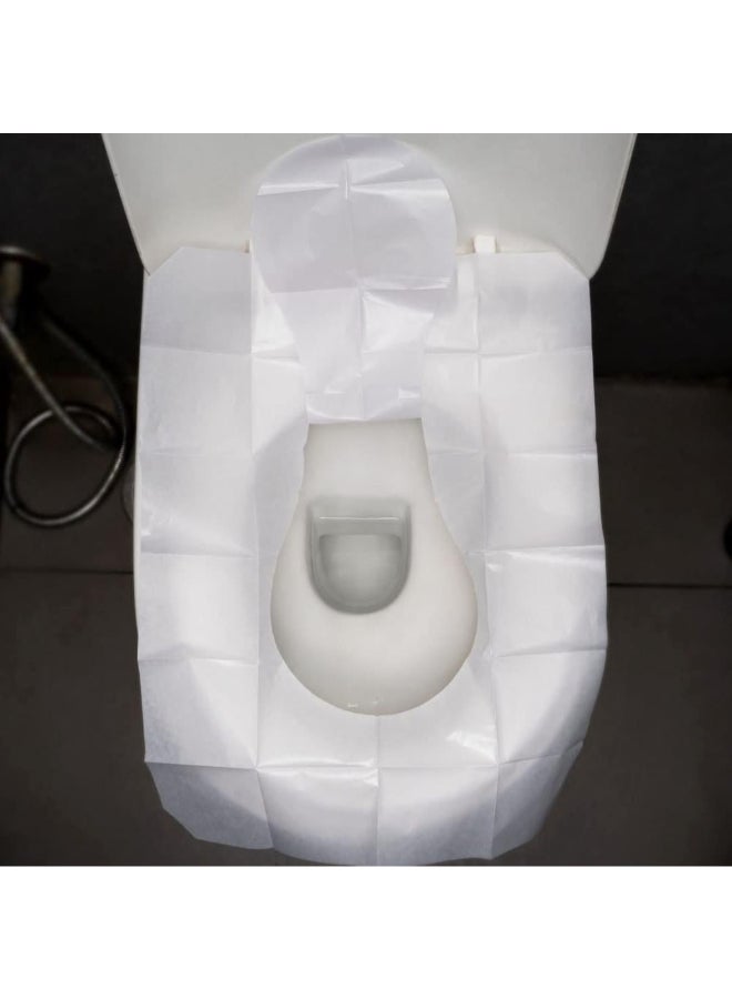 بيساف غطاء مقعد مرحاض ورقي قابل للاستخدام مرة واحدة أبيض 370 × 490 مم، RC360A - Image 3