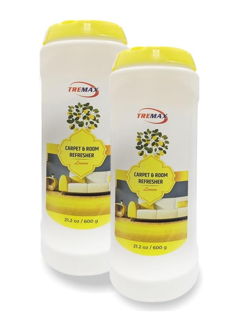 لاكوت 2PCS Tremax Carpet and Room Powder | Lemon | 2x 600g - Image 1