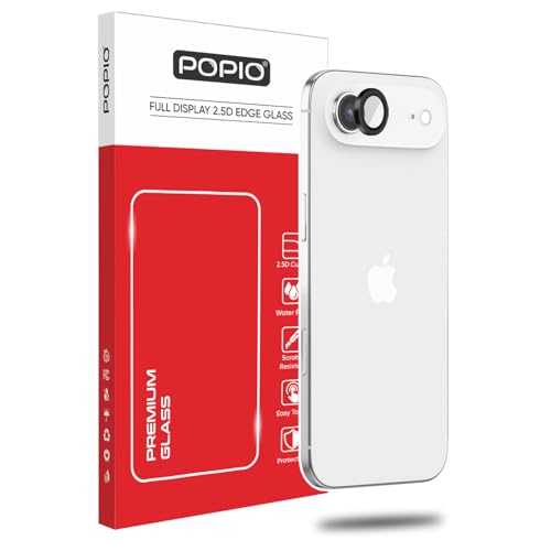 POPIO Camera Lens Protector For iPhone Air (Black), 1 Set, with Easy Installation Kit - Image 1