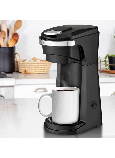 2 In 1 Single Serve Coffee Maker K Cup Compatible Automatic Compact Mini Two Way Espresso Coffee Machine With Reusable Filter And Drip Tray Holder Slim & Smart