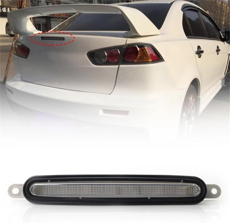 LED Third Brake Light 8334A014 Third Brake Tail Light 8334A065 High Mounted Stop Light 8334A08 Compatible for Mitsubishi Lancer X 08-16(Black) - Image 2