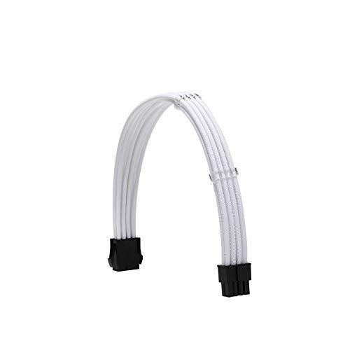 Formulamod Sleeve Extension Power Supply Cable Kit 18AWG ATX 24P+ EPS 8-P+PCI-E8-P with Combs for PSU to Motherboard/GPU (White) - Image 4