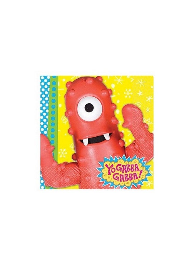 Amscan Beverage Napkins ; Yo Gabba Gabba Collection ; Party Accessory - Image 1