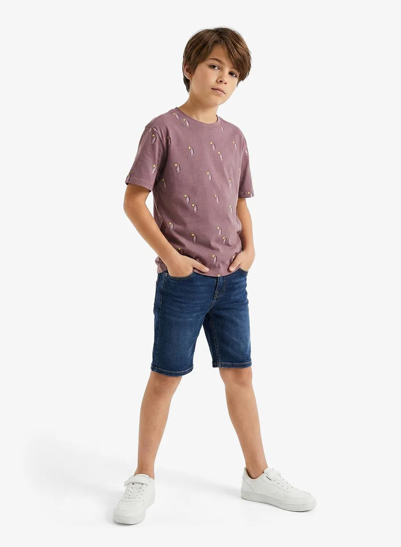 ريبلز مع نمشي Boys Drop Shoulder T-Shirts