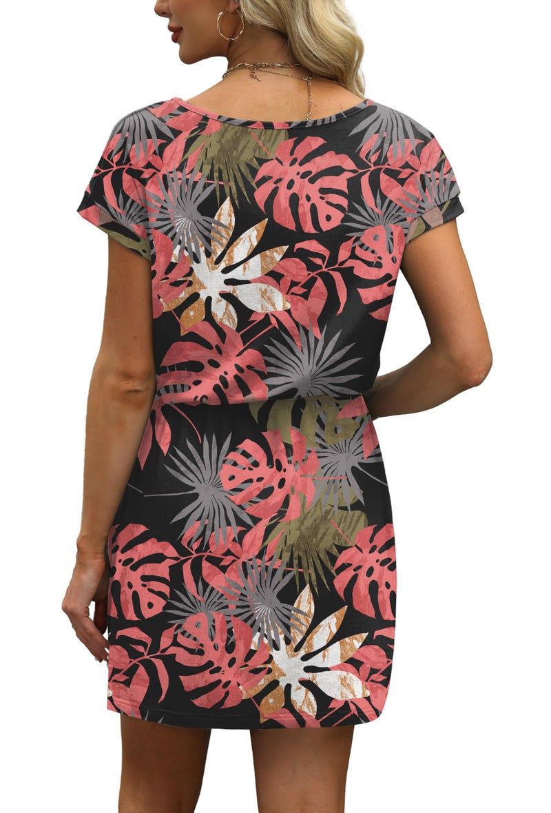OFEEFAN Tshirt Dress Women Boho Summer Dresses for Women 2026 Beach Vacation Clothes Cruise Vacation Outfits Hawaiian Dresses Business Casual Work Office Resort Wear XL - Image 5