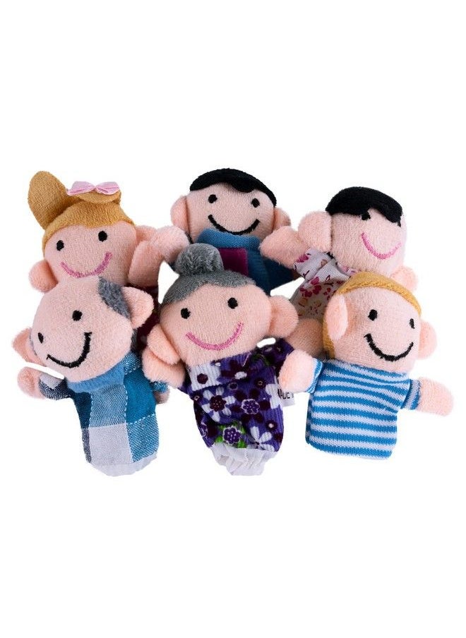 Super Z Outlet دمى أصابع بأسلوب عائلة الج grandparents والأب والأم والأخ والأخت للأطفال، العروض، وقت اللعب، المدارس 6 قطع (العائلة 1)  - Image 4