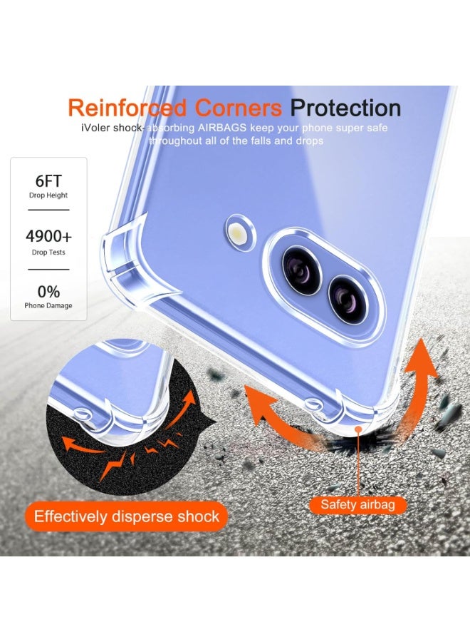 غطاء حماية شفاف ومرن من السيليكون TPU الناعم لهاتف Google Pixel 10A، مزود بحماية معززة للزوايا، مصمم خصيصًا لهاتف Google Pixel 10A. - Image 5