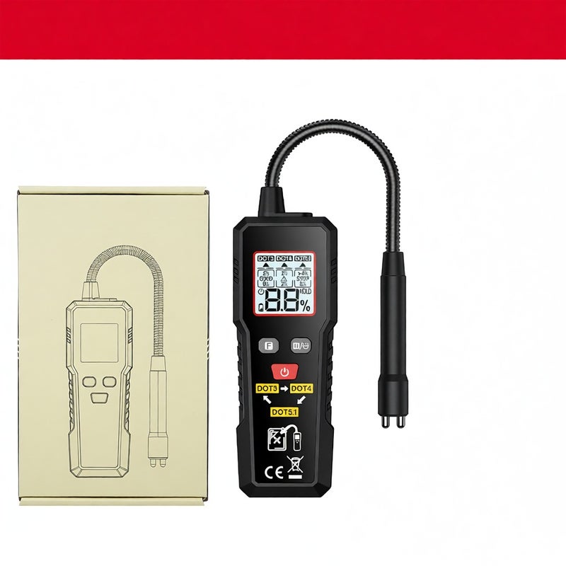 HABOTEST HT5009 Brake Fluid Liquid Tester Brake Oil Detecting Pen Flexible Probe 3 Colors Backlit High-Precision Automobile Brake Fluid Content Detector for DOT3 DOT4 DOT5.1 - Image 3