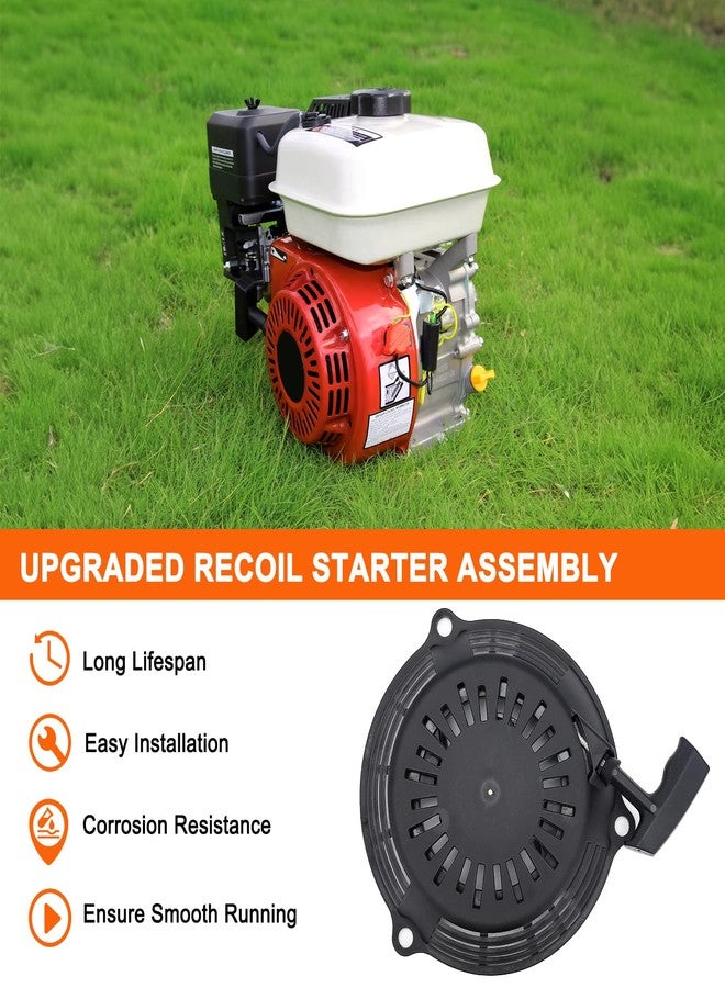 Hipa 28400-Z0L-V20ZB GCV160 Pull Start Recoil Starter for Honda GCV135 GCV160 GC160 4hp 5hp 6hp 6.5hp Engine EN2000 Hru19 GC135 GC160 Parts Generator Engine Replaces 28400-ZL8-033ZA, Black - Image 3