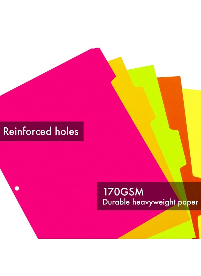 10 Dividers Binder Notebook File Page Separators 1 Packs Of 10 Tab Set 8 ½ X 11 In. Neon Colors - pzsku/Z8B8CBAF84D1590EC14C4Z/45/_/1720702011/f6297a09-af4a-4d4e-8a74-ed597f607613