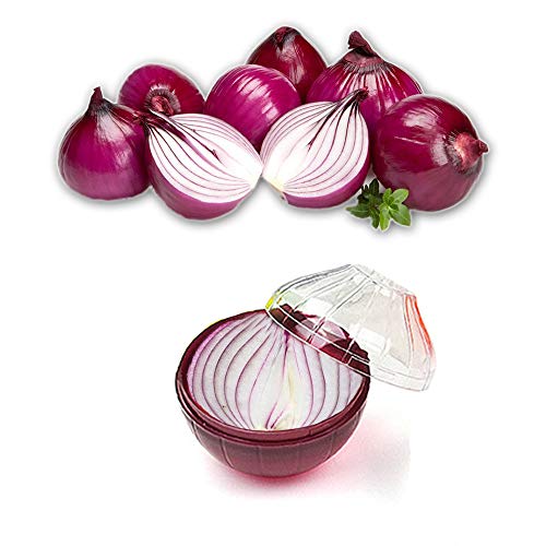 DIMVKA Onion Storage Containers, Onion Saver Keeper Fruit and Vegetable Storage Holder for Fridge - Image 2