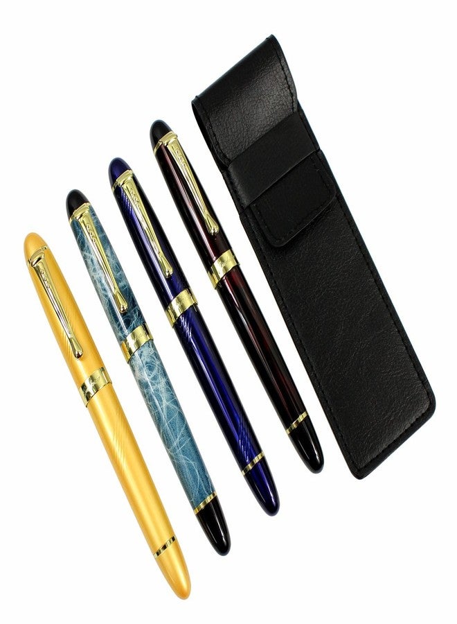 Gullor 4 PCS in Set Gullor 450 Fountain Pen in 4 Colors (Elegant Colors) with Pen Pouch - Image 3