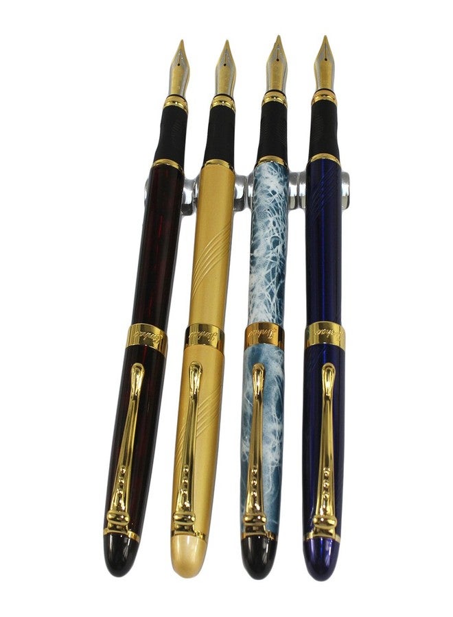 Gullor 4 PCS in Set Gullor 450 Fountain Pen in 4 Colors (Elegant Colors) with Pen Pouch - Image 1