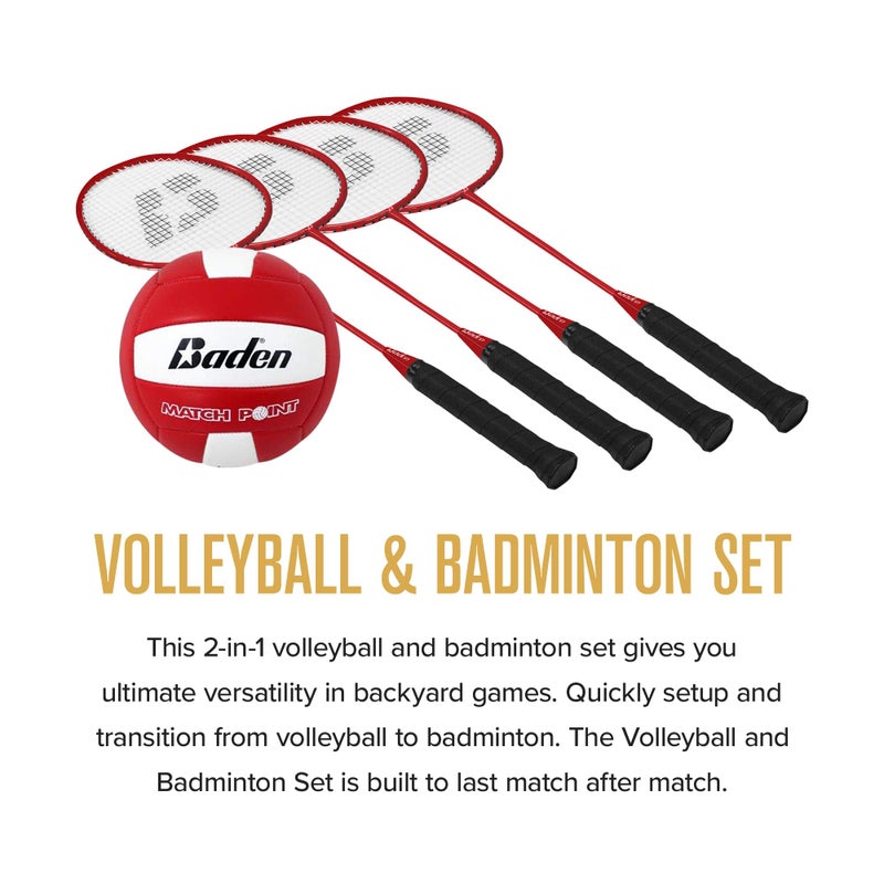 Baden Champions Volleyball Badminton Combo Set - Image 4