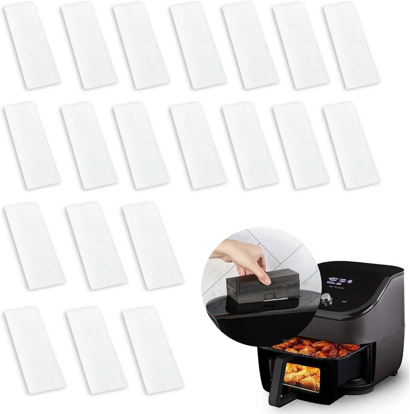 EUSTREER 20 قطعة من مرشحات بديلة لجهاز Instant Vortex Plus Air Fryer سعة 6 كوارت مع ClearCook وOdorErase، ملحقات بديلة لمرشحات إزالة الروائح - Image 1