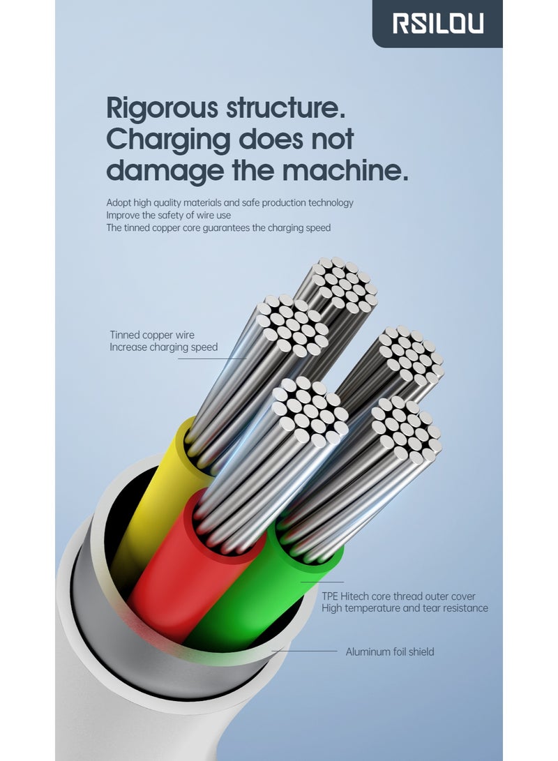 rsilou USB-A to Type-C Charging Data Cable (100cm) - Image 5