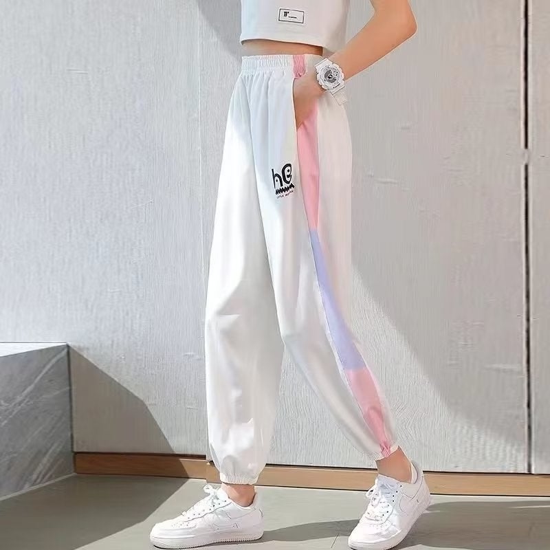 Girls' Pants Summer Thin Children'S Trousers Ice Silk Mosquito-Proof Pants Girls' Older Children'S Summer Wear Student Girls' Casual Sports - Image 4