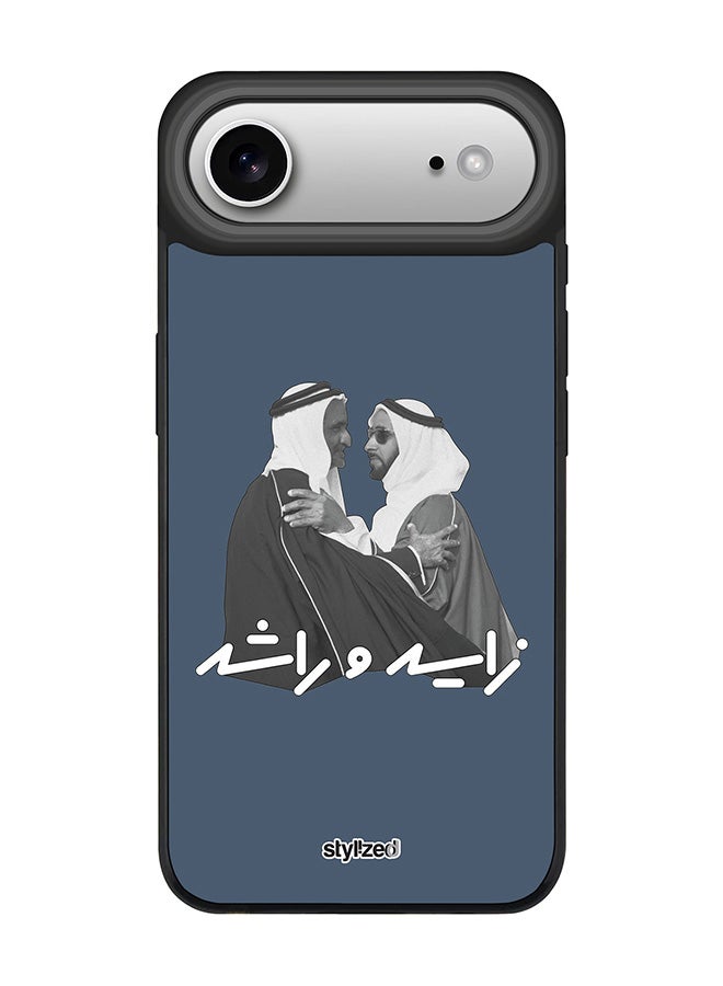 Stylizedd for iPhone Air Case [Compatible with MagSafe] Magnetic cover Slim fit Camera Protection, Shockproof Thin Phone Case- Sheikh Zayed And Sheikh Rashid, Blue - Image 1