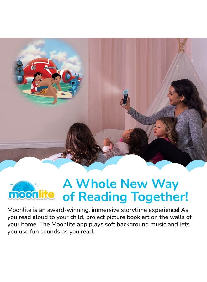 Moonlite Storytime Storybook Reels, 3 Story Set, Moana, Lilo And Stitch, The Little Mermaid, Digital Stories For Projector, Toddler Early Learning Gifts For Kids Ages 12 Months And Up - Image 3