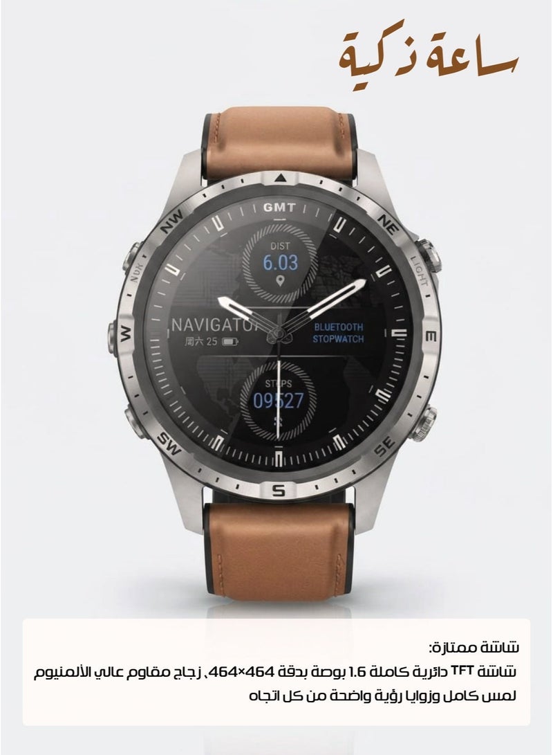 Aolon GT5 PRO Smart Watch, 1.6-inch TFT Display, Waterproof, Compass, Heart Rate & Blood Oxygen Monitor - Image 2