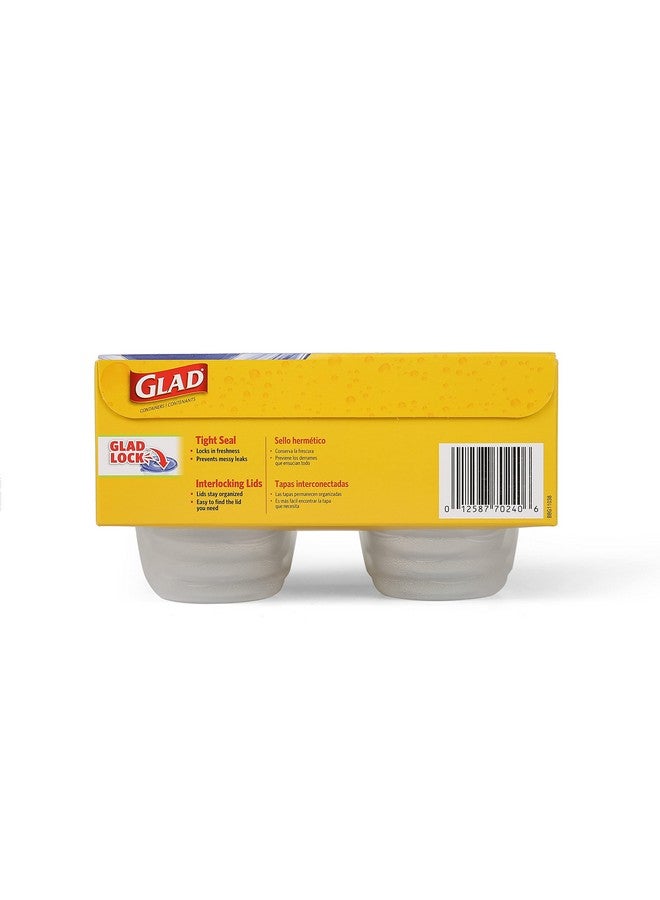 غلاد COX70240 - حاويات تخزين طعام دائرية صغيرة من GladWare - Image 5