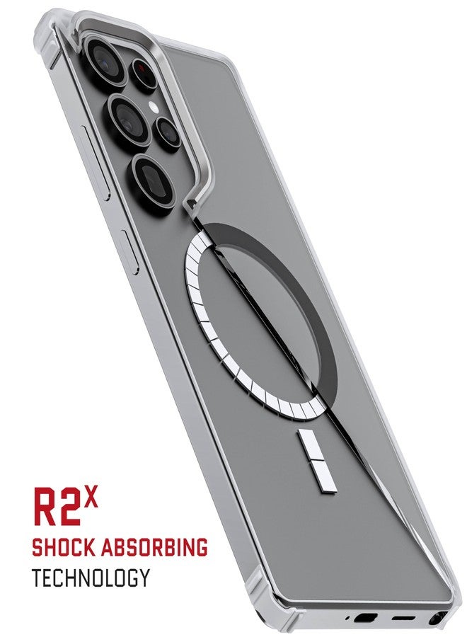 جوستك جراب Ghostek Covert S25 Ultra الشفاف متوافق مع MagSafe بحلقة مغناطيسية، غطاء هاتف رفيع مقاوم للصدمات مصمم لهاتف Samsung Galaxy S25 Ultra (6.9 بوصة) إصدار 2025 (شفاف غير لامع) - Image 4