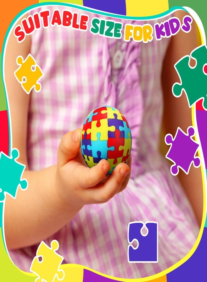 Arrowbash Autism Awareness Stress Ball Autism Awareness Accessories Bulk 1.57 Inch Multicolor Sensory Stretchy Ball Autism Awareness Gift for Autistic Children Women Men Therapist(72 Pcs) - Image 4