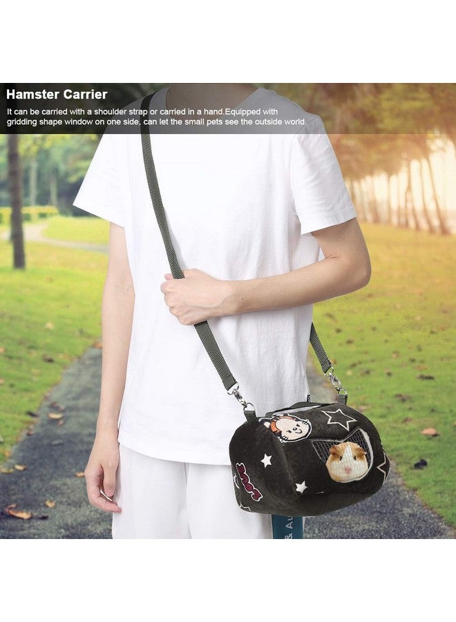 GLOGLOW Hamster Carrier Bag, Breathable Small Animal Outgoing Travel Pouch for Small Pets Squirrel Hedgehog Hamsters Sugar Glider Guinea Pig(L) - Image 3
