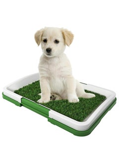 BJM Dog Toilet Puppy Pee Training Pad, Dog Litter Box Pad Potty Training Synthetic Grass Mesh Tray 3 Layer Pet Toilet for Dogs Indoor Outdoor Use  - Image 1