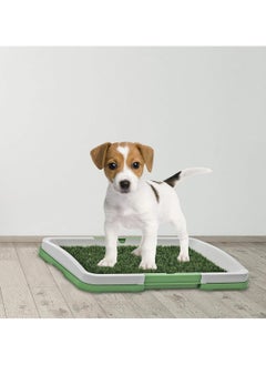 BJM Dog Toilet Puppy Pee Training Pad, Dog Litter Box Pad Potty Training Synthetic Grass Mesh Tray 3 Layer Pet Toilet for Dogs Indoor Outdoor Use  - Image 2