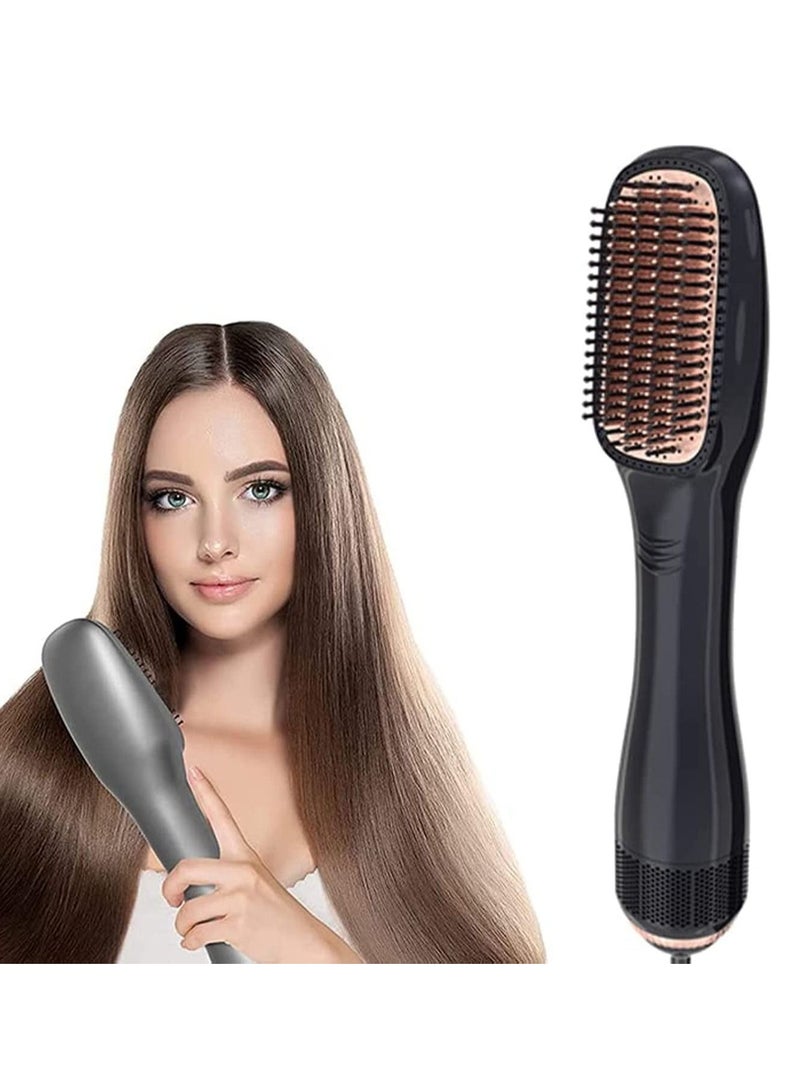 Hair Dryer Brush 3 in 1 Hot Air Brushes Blow Dryer Brush Hair Comb One Step Electric Hair Brushes Hair Straightener (gold) - Image 1