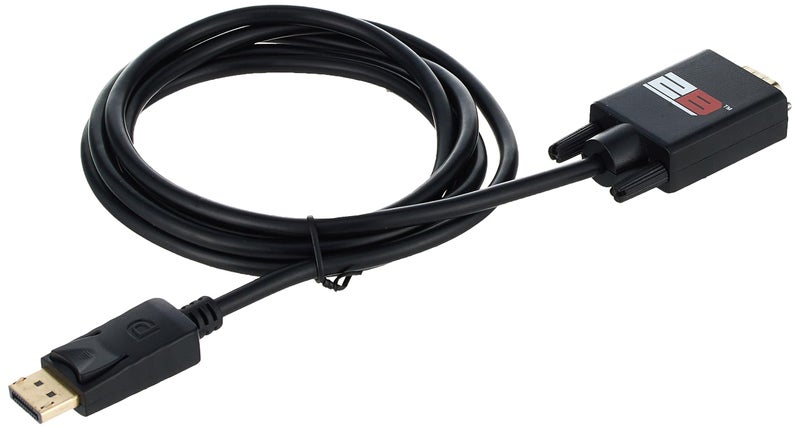 2B (DC605) - Display Port to VGA Cable - 1.8M - Black - Image 3