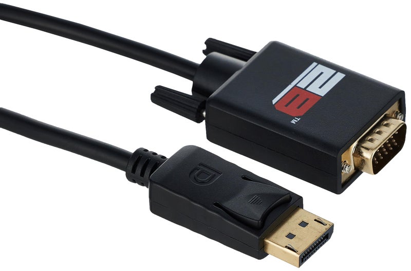 2B (DC605) - Display Port to VGA Cable - 1.8M - Black - Image 1
