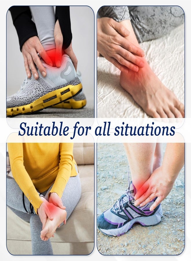Hpmjz 2 Pcs Achilles Tendon Heel Protector Compression Padded Sleeve Socks Premium Gel Heel Socks Ankle Support Sock for Women Men Everyday Use Front Foot Shin Achilles Tendon Heels - Image 4
