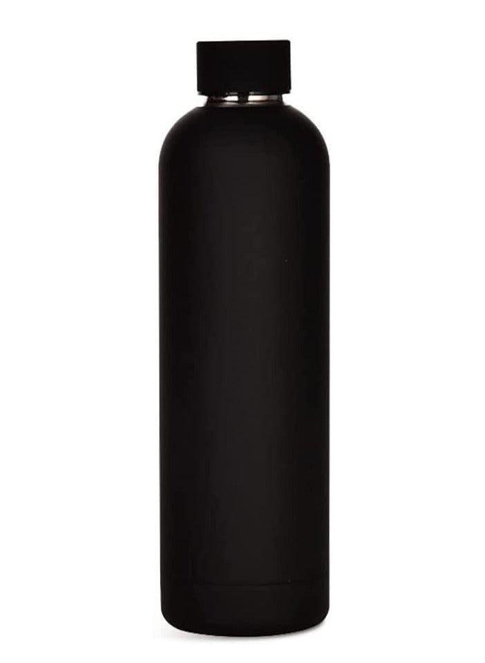 Cuken Water Bottle, Vacuum Insulated Water Bottle, Double Layer Stainless Steel, Leak Proof water bottle with premium look (Black, 750mL) - Image 2