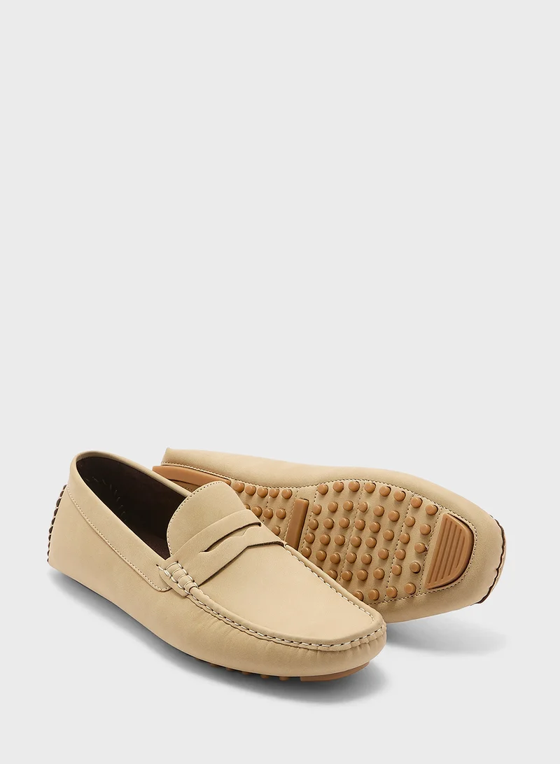 Robert Wood Nubuck Casual Loafers