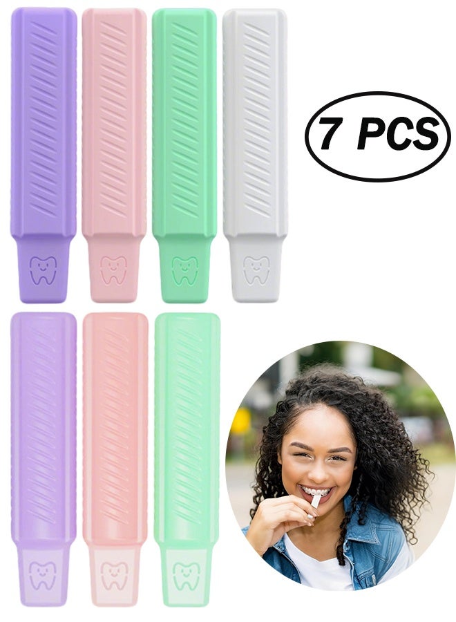 Generic 7 Pcs Aligner Chewies for Orthodontic, Silica Gel Handheld Aligner Chompers, Compatible with Invisalign Braces (Colorful) - Image 1