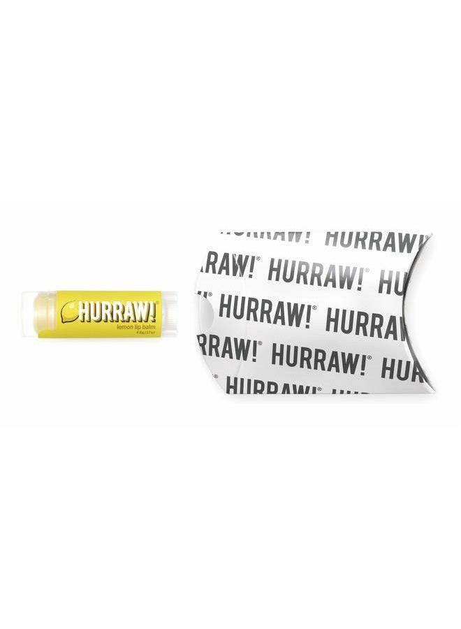 Hurraw! Lemon Lip Balm: Organic, Certified Vegan, Cruelty and Gluten Free. Non-GMO, 100% Natural Ingredients. Bee, Shea, Soy and Palm Free. Made in USA - Image 2