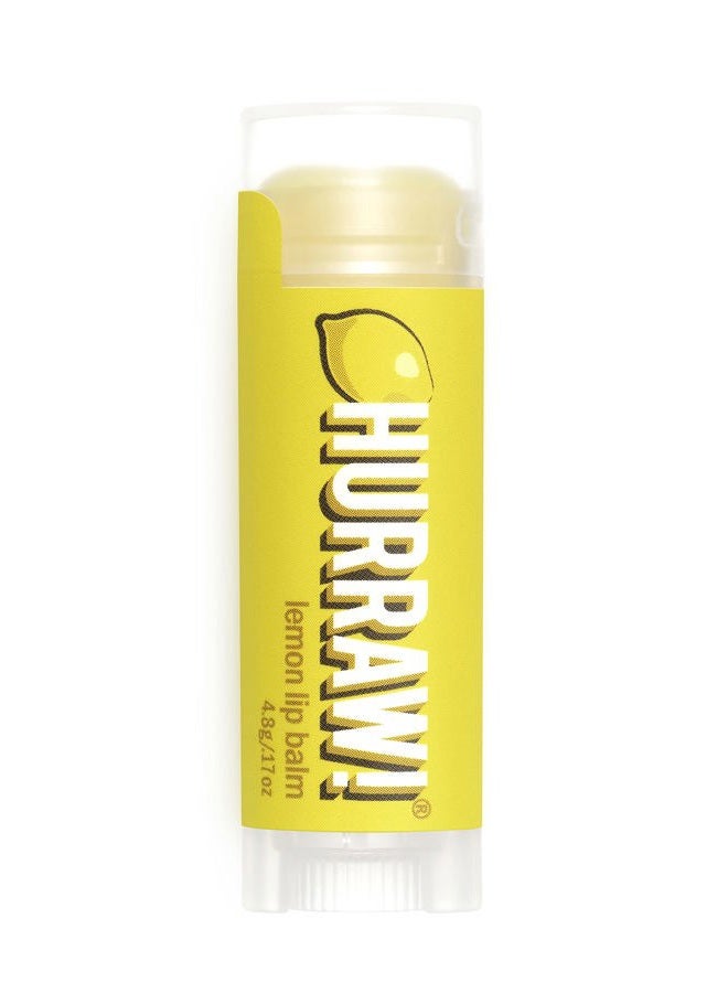 Hurraw! Lemon Lip Balm: Organic, Certified Vegan, Cruelty and Gluten Free. Non-GMO, 100% Natural Ingredients. Bee, Shea, Soy and Palm Free. Made in USA - Image 1