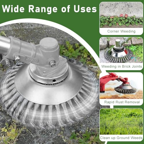 Supvox® Grass Trimmer Replacement Blades - Steel Multi Prongs Brush Cutter Head Blade - 20CM Garden Grass Cutter Blade - Universal Weed Brush Cutter - Brush Cutter Trimmer Accessories/Attachment - Image 5