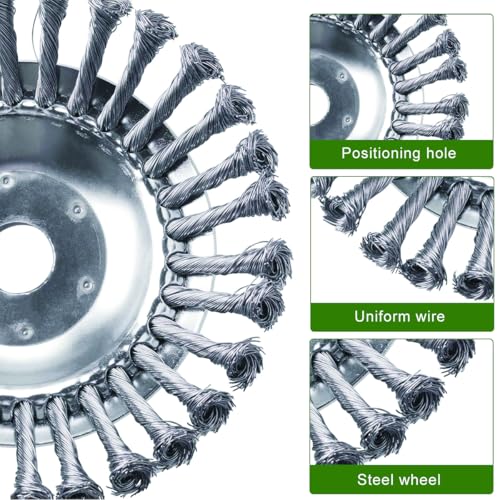 Supvox® Grass Trimmer Replacement Blades - Steel Multi Prongs Brush Cutter Head Blade - 20CM Garden Grass Cutter Blade - Universal Weed Brush Cutter - Brush Cutter Trimmer Accessories/Attachment - Image 4