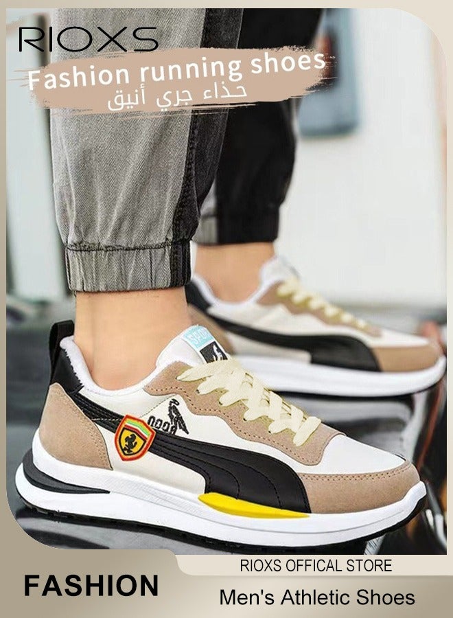 ريوكس مدرب الرجال، أحذية رياضية قابلة للتنفس، أحذية رياضية غير عادية للأزياء، أحذية لياقة مريحة للرجال، وضع سكّير منخفض للجري أثناء المشي والاستعمال في الهواء الطلق  - Image 2