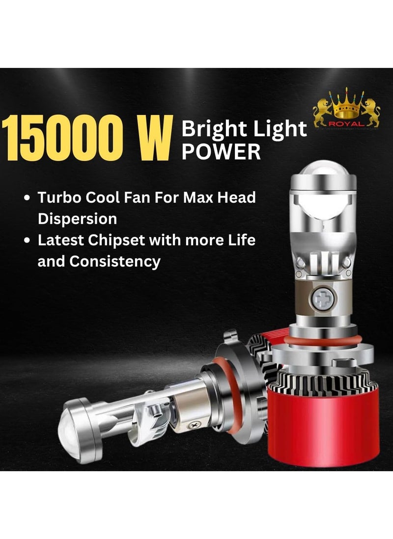 Generic 2Pcs Y700 Car Headlights Bulbs Automotive Pro Highlight Color 15000w Super Bright LED Car Headlight Bulbs, Low/High Beam Cool White LED Bulb  - Image 3