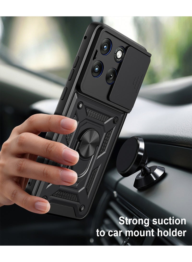 CHEROSIN Phone Cover for Motorola Edge 70 Fusion 5G with Slide Camera Cover Drop Protective Phone Case with Magnetic Car Mount Holder - Image 4