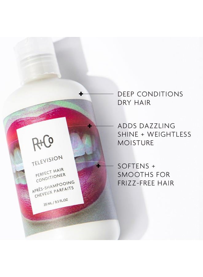 R+Co Television Perfect Hair Conditioner | Shine + Strengthening + Softening for All Hair Types | Vegan + Cruelty-Free | 8.5 Oz - Image 2