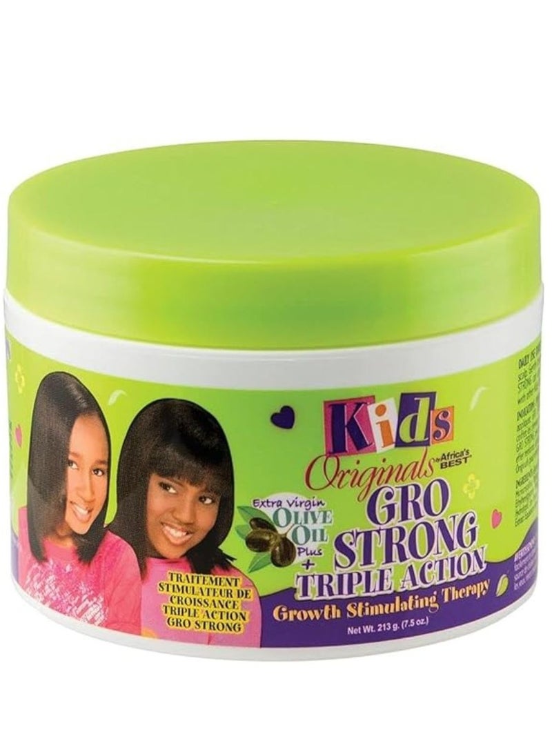 Africa's BEST Organics Kids Gro Strong Triple Action Growth Stimulating Therapy for hair 213g