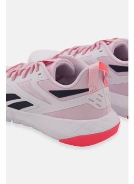 Reebok Women Flexagon Force Training Shoes, White/Pink  - Image 4