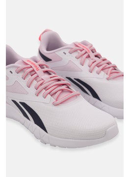 Reebok Women Flexagon Force Training Shoes, White/Pink  - Image 2