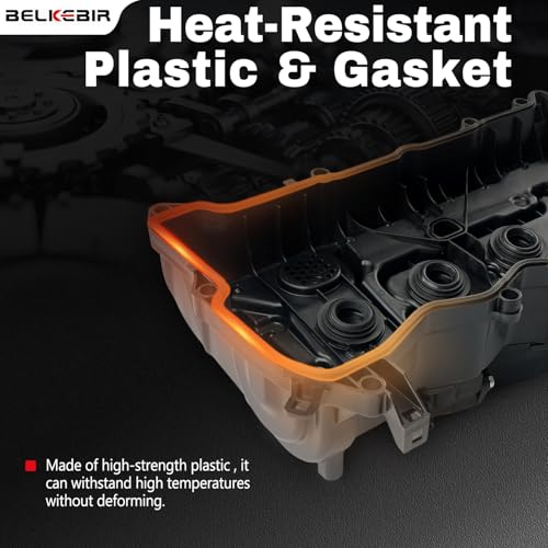 BELKEBIR Engine Valve Cover with Gasket Compatible with 2013-2017 Honda Accord 2015-2019 Honda CR-V 2.4L Replace 12310-RDF-A01, 12310RDFA01 - Image 4